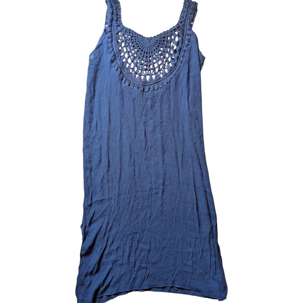 🎀SHEIN Blue Crochet Swim Coverup